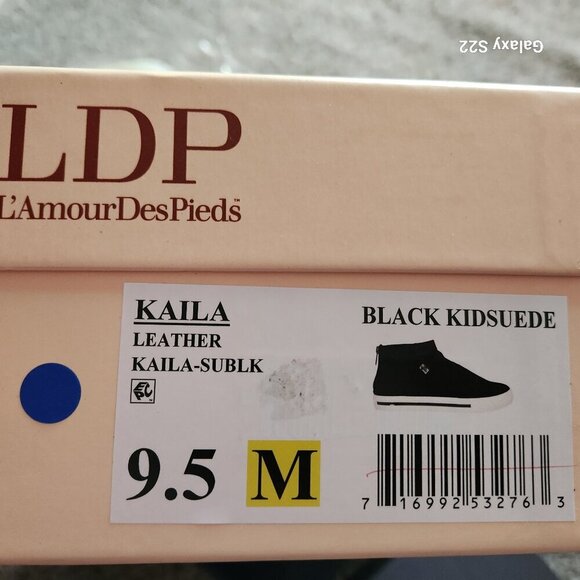 LDP "Kaila" Black leather booties/sneakers. NIB. Size 9.5. Host Pick. - Picture 5 of 12